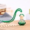 8ML Polygon Glass Perfume Bottles Air Freshener Diffuser Bottle Hanging Ornamen, with Wood Lid, for Car Rear View Mirror Decoration, Green, 200mm, Capacity: 8ml(0.27fl. oz)