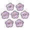 Computerized Embroidery Non Woven Fabric Self-adhesive Patches, with Polyester Thread Costume Accessories, Flower, Medium Orchid, 32x33x2mm