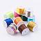 Nylon Cord, Satin Rattail Cord, for Beading Jewelry Making, Chinese Knotting, Mixed Color, 1mm, about 32.8 yards(30m)/roll