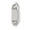 316 Surgical Stainless Steel Box Clasps, Stainless Steel Color, 40x11.5x9mm, Hole: 4.5x5mm