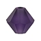 Preciosa® Crystal Beads, Czech Crystal, Bicone(451 69 302 Rondelle), 20480 840 Deep Tanzanite Matt, 5mm, Hole: 1mm