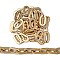 UV Plating Acrylic Linking Rings, Quick Link Connectors, for Cable Chains Making, Oval, Golden, 36x21x4mm, Inner Diameter: 24x8mm