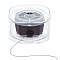 PH PandaHall 0.2mm Beading Thread, 218yards Waxed Cotton Thread String for Seed Beads Sewing Thread Non-Elastic Thread Cord with Organizing Case for Beading Jewelry Making Leather Crafting, Coffee