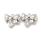 Brass Charms, Cadmium Free & Nickel Free & Lead Free, Bowknot, Real Platinum Plated, 10x10.5x3.5mm, Hole: 1mm