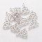 Tarnish Resistant 304 Stainless Steel Charms, Knot, Stainless Steel Color, 14x11.5x1.1mm, Hole: 1.5mm