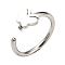 Non-Tarnish 304 Stainless Steel Body Jewelry, Nose Studs, Butterfly, Stainless Steel Color, 10~11mm, Pin: 1mm