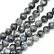 Natural Larvikite Beads Strands, Round, 6mm, Hole: 1mm, about 59pcs/strand, 15 inch