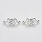 Tibetan Style Alloy Links connectors, Chakra, Cadmium Free & Lead FreeFree, Ajna, 9.5x21.5x1.5mm, Hole: 1.2mm, about 1350pcs/1000g