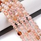 Natural Cherry Blossom Agate Beads Strands, Round, 6mm, Hole: 1.2mm, about 61pcs/strand, 15.24''(38.7cm)