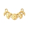Ion Plating(IP) 304 Stainless Steel Pendants, Moon Phase Charms, Real 18K Gold Plated, 16.5x29.5x2mm, Hole: 2.4mm