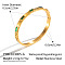 European 304 Stainless Steel Pave Cubic Zirconia Hinged Bangles for Women, Rectangle, Real 18K Gold Plated, Colorful, Inner Diameter: 2-1/2 inch(6.5cm)