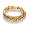 304 Stainless Steel Curb Chains Bracelets, with Box Clasps, Faceted, Golden, 9-1/2 inch(24cm)