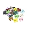 Spray Paint Alloy Pendants, Lead Free & Cadmium Free & Nickel Free, Bowknot Charms, Mixed Color, 15x17.5x5.5mm, Hole: 1.6mm