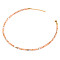 Bohemian Style Synthetic Imperial Jasper Tube Beaded Necklaces, Coral