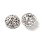 Brass Micro Pave Cubic Zirconia Bead Cone, Cadmium Free & Nickel Free & Lead Free, Apetalous, Platinum, 11.5x4.5mm, Hole: 1.8mm