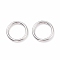 Non-Tarnish 304 Stainless Steel Jump Rings, Open Jump Rings, Stainless Steel Color, 12 Gauge, 16x2mm, Inner Diameter: 12mm
