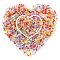 Glass Beads, No Hole/Undrilled, Chip, Mixed Color, 2~10.5x2~5x0.7~4mm, about 50g/box, 6 colors, 1box/color, 6boxes/set