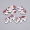 Handmade Japanese Seed Beads Pendants, with Japan Import Thread, Loom Pattern, Elephant, Colorful, 18x30x2mm, Hole: 0.6mm