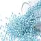 TOHO Round Seed Beads, Japanese Seed Beads, (792) Inside Color AB Crystal/Sky Blue Lined, 11/0, 2.2mm, Hole: 0.8mm, about 5555pcs/50g