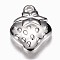 Tarnish Resistant 201 Stainless Steel Charms, Strawberry, Stainless Steel Color, 15x11x3mm, Hole: 1mm