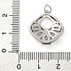 Латунные микро проложить кубического циркония подвески KK-P308-69P-3
