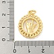 Латунные микропаве прозрачные подвески с фианитом KK-U007-01G-02-3