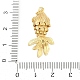 Латунные микро проложить кубического циркония подвески KK-R217-01G-03-3