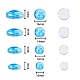 Светящиеся стеклянные кабошоны GLAA-SZ0001-12-6