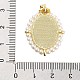 Подвески из латуни с эмалью в стойку X-KK-C056-07G-05-3