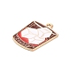 Подвески из сплава и эмали в стиле вестерн-ковбоев FIND-V001-04G-07-2