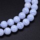 Класс аа натуральные синие кружевные бусины из агата G-F222-30-4mm-5