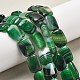 Натуральные полосатые агатовые бусы G-K392-B09-13x18mm-1