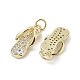 Латунные микро проложить кубического циркония подвески KK-L209-060G-01-2