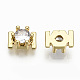 Латунь микро проложить Циркон кабошоны KK-S061-48G-F-NR-2