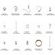 Металлические наборы ювелирных изделий DIY-PH0018-07P-2