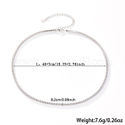 Серебряное колье s925 с микроинкрустацией разноцветными цирконами MO5140-5