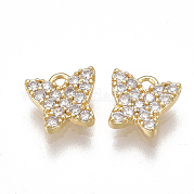 Латунные микро проложить кубического циркония подвески KK-T038-363G