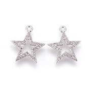 Латунные микро проложить кубического циркония подвески KK-F809-09P
