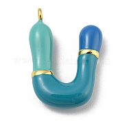 Латунь эмаль подвески KK-E093-03G-U