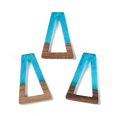 Подвески из смолы и дерева WOOD-F015-10A-1