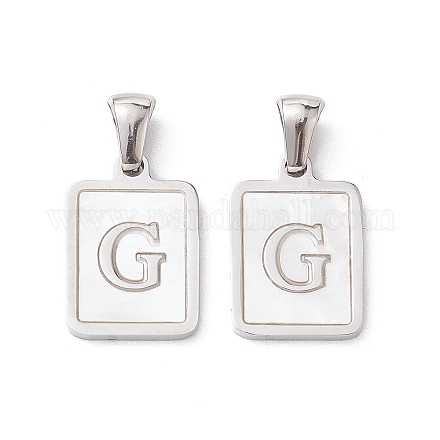 Подвески из нержавеющей стали 304 в форме ракушки STAS-G327-01P-G-1