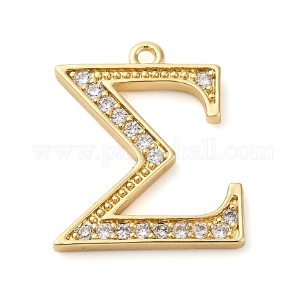 Подвеска из латуни с микропаве из кубического циркония KK-H449-76G-21-1