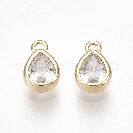 Латунь подвески циркония кубической X-KK-S350-089G-1