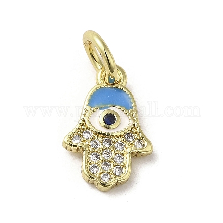 Латунные микро проложить кубического циркония подвески KK-E092-25G-02-1