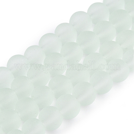 Прозрачные стеклянные бусины GLAA-S031-8mm-29-1