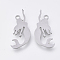 Tarnish Resistant 201 Stainless Steel Pendants, Laser Cut Pendants, Mermaid, Stainless Steel Color, 24.5x13x1mm, Hole: 1.6mm
