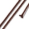 20M Polyester Braided Cord for Jewelry Making, Round, Coconut Brown, 2mm, about 21.87 Yards(20m)/Roll