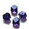 K9 Glass, Imitation Austrian Crystal Beads, Grade AAA, Faceted, Cornerless Cube Beads, Indigo, 7.5x7.5x7.5mm, Hole: 0.9~1mm