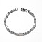 Tarnish Resistant Box Chain Bracelets, 304 Stainless Steel Bracelets, with Tube Beads and Lobster Claw Clasps, Stainless Steel Color, 210x4mm