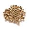 Ion Plating(IP) 304 Stainless Steel Spacer Beads, Round, Golden, 4x3mm, Hole: 2mm